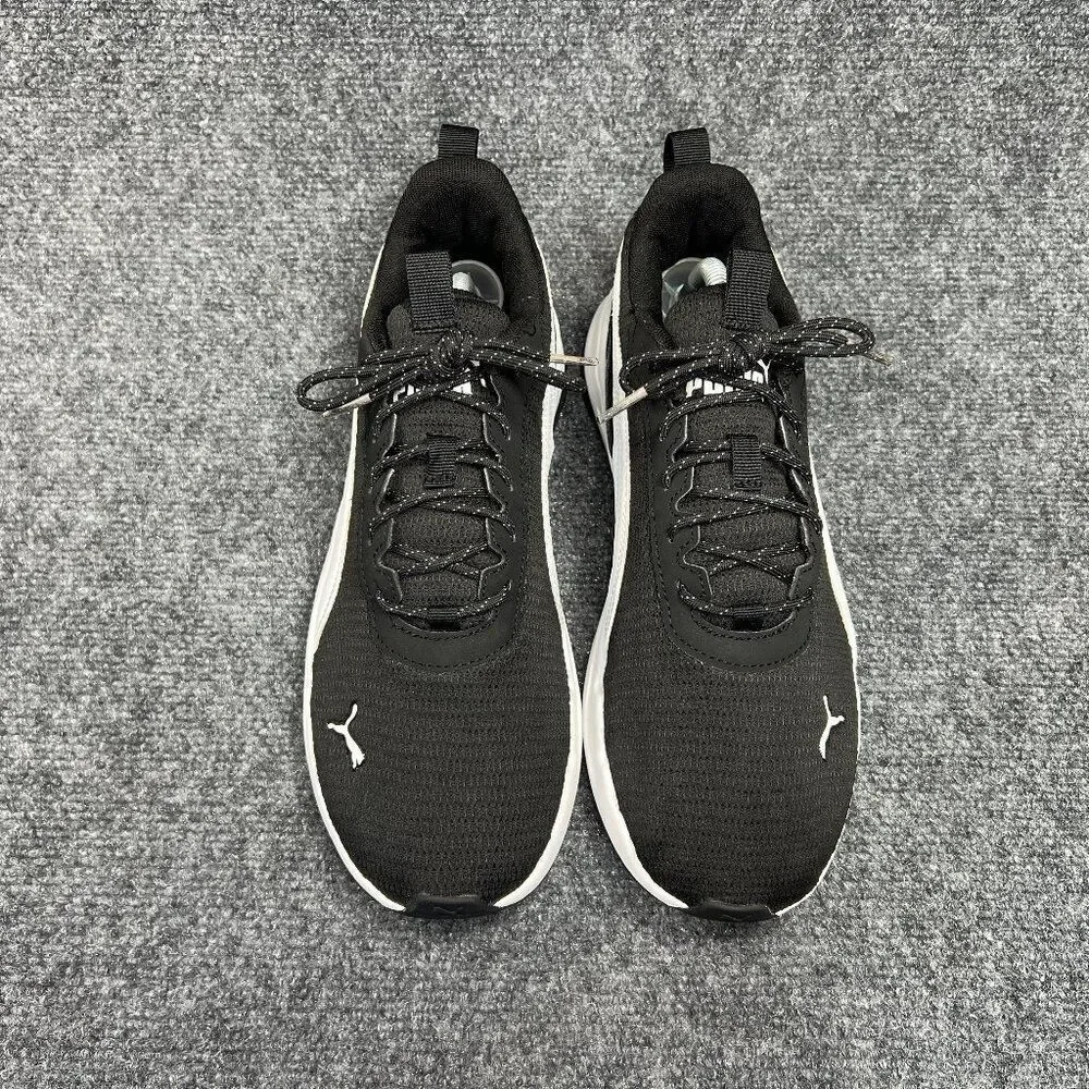 Puma Zip C Shoes Men's 9.5 Black Athletic Lightweight Comfort‎ Training Sneakers